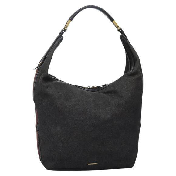 Gucci Sherry Black Canvas shoulder - Picture 1 of 10